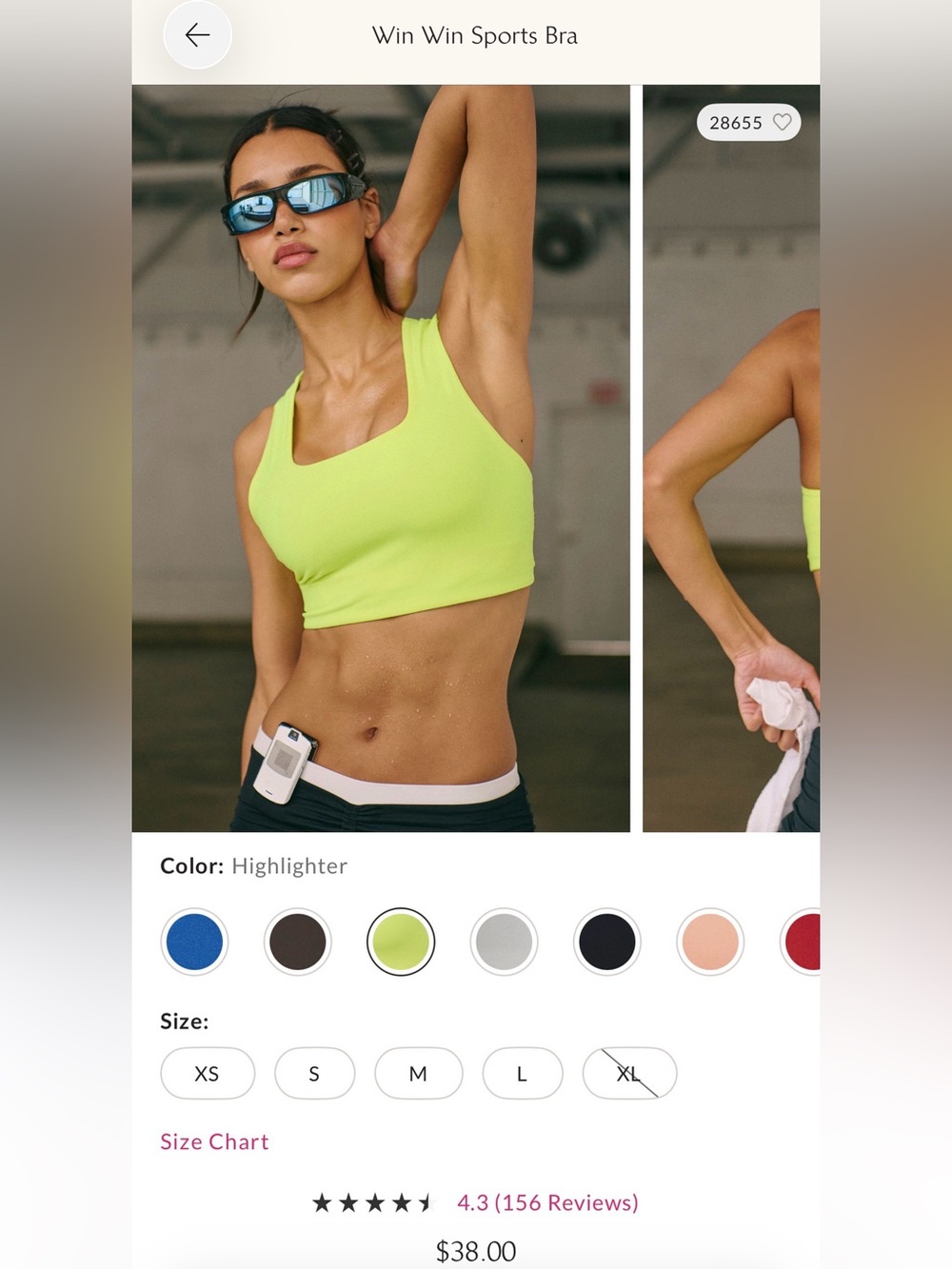 Free People Win Win Sports Bra in color Honeydew